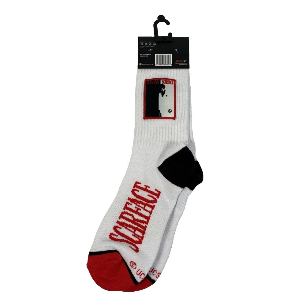 New Mens Odd‎ Sox Scarface Long Socks Size 8-12 NWT Knits Crew